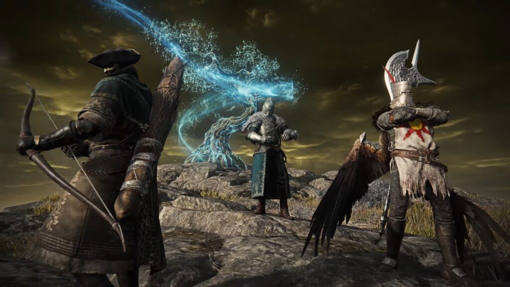 ELDEN RING NIGHTREIGN 闇に包まれた城砦での激しいボス戦闘シーン